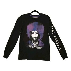Jimi Hendrix Long Sleeve Graphic Band T Shirt Mens/ Unisex Medium Purple Haze 💜